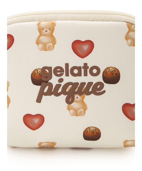gelato pique（ジェラートピケ） ポーチ 「Valentine」総柄ティッシュ