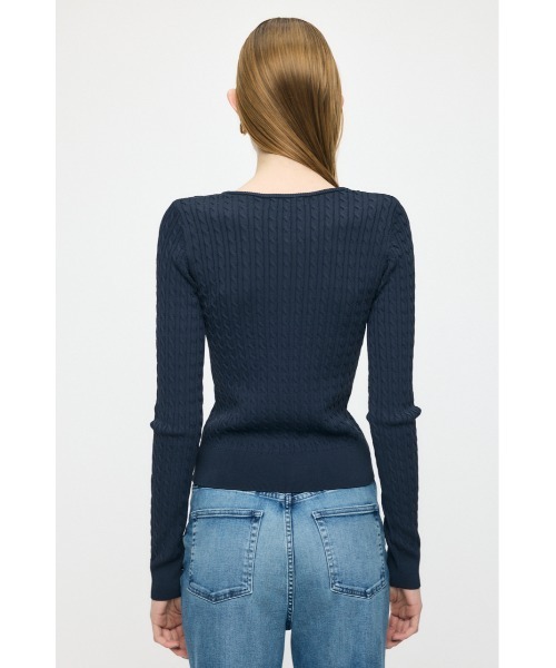 MOUSSY（マウジー） ニット セーター HENRY NECK CABLE ニットトップス