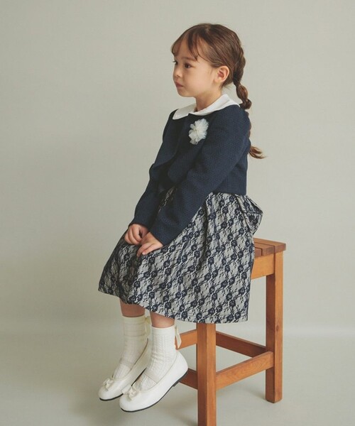 「branshes」 「KIDS」セットアップ 120 ネイビー キッズ_画像3