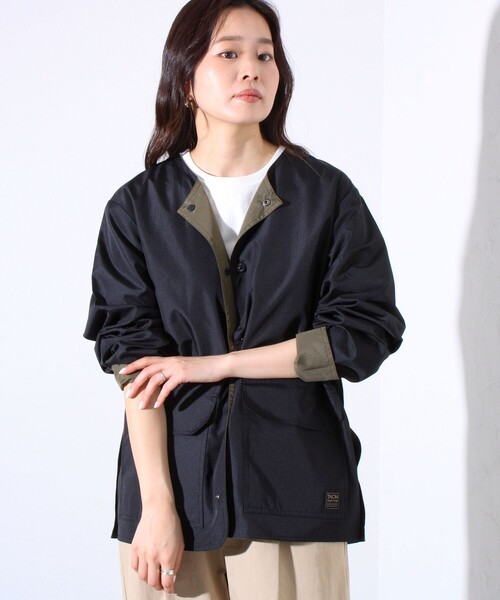 「TAION」 ジャケット L ブラック メンズ_画像5