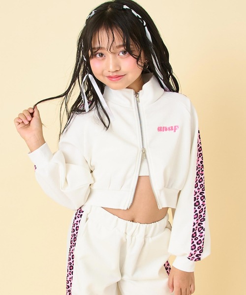 ANAP kids（アナップキッズ） ブルゾン アウター ヒョウ柄ライン