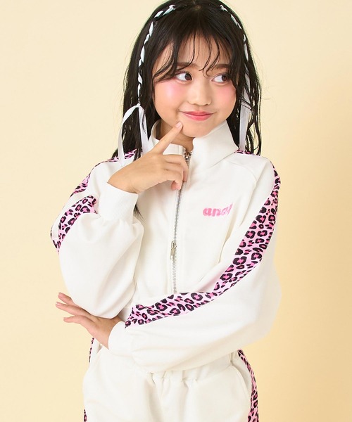 ANAP kids（アナップキッズ） ブルゾン アウター ヒョウ柄ライン