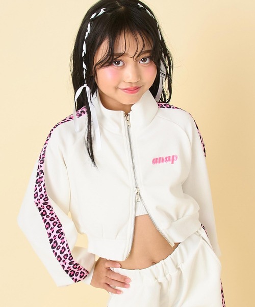 ANAP kids（アナップキッズ） ブルゾン アウター ヒョウ柄ライン