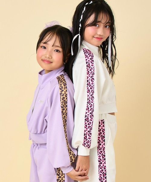 ANAP kids（アナップキッズ） ブルゾン アウター ヒョウ柄ライン