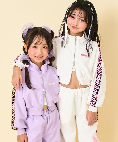 ANAP kids（アナップキッズ） ブルゾン アウター ヒョウ柄ライン