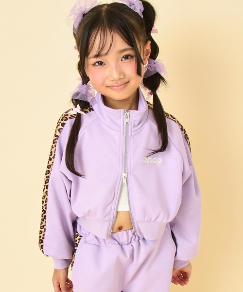 ANAP kids（アナップキッズ） ブルゾン アウター ヒョウ柄ライン