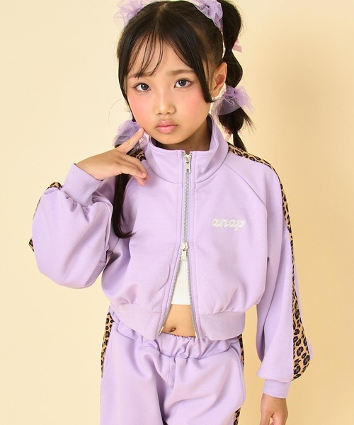 ANAP kids（アナップキッズ） ブルゾン アウター ヒョウ柄ライン