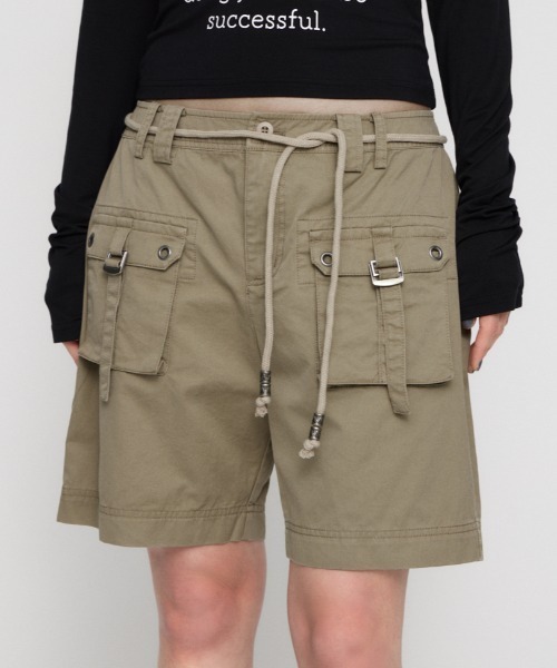 LAGUA GEM（ラグアジェム） カーゴパンツ POCKET HALF パンツ