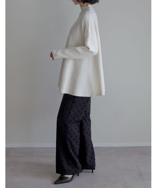 「Re:EDIT」 長袖ニット MEDIUM グレー レディース_画像5