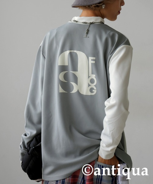 「antiqua」 「STCH」長袖カットソー ML グリーン系その他 レディースの画像9