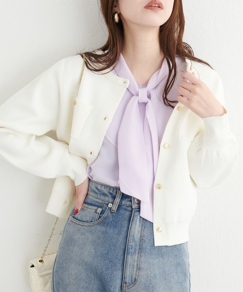 「natural couture」 長袖ブラウス FREE ブラック レディース_画像6
