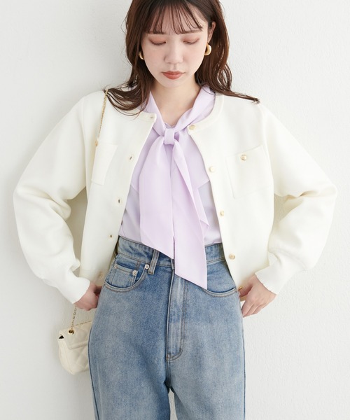 「natural couture」 長袖ブラウス FREE ブラック レディース_画像7