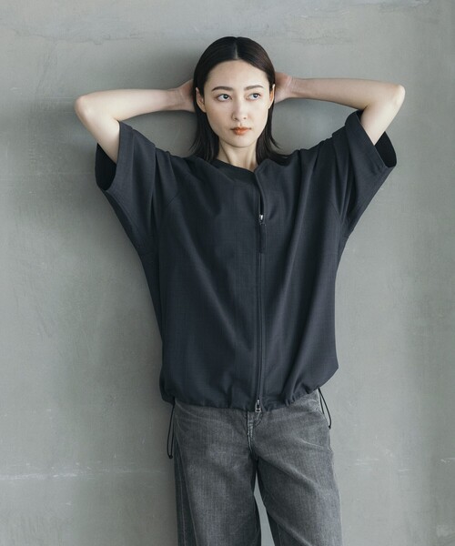 「FREAK'S STORE」 半袖シャツ SMALL チャコールグレー メンズ_画像7