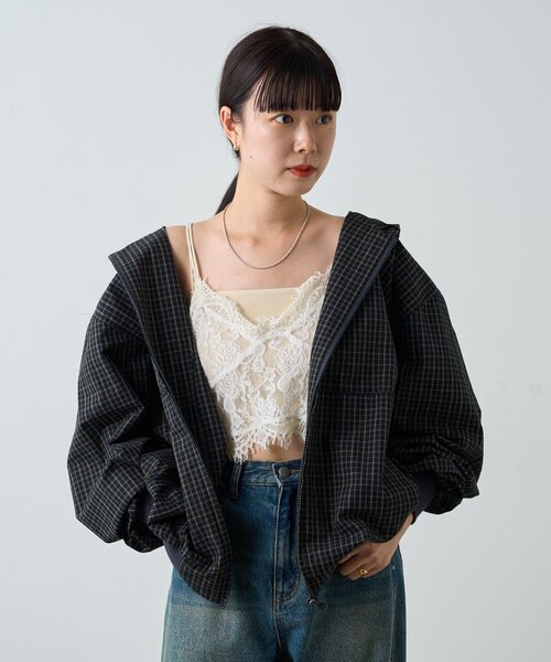 「WHIMSIC」 ブルゾン FREE ネイビー レディース_画像3