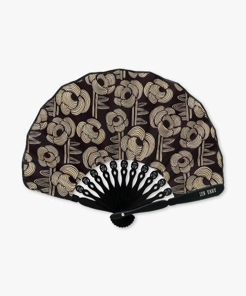 【極美品】アナスイ　ANNA SUI 扇子 箱付き ANNA SUI（アナスイ） 扇子 うちわ 収納ケース付き扇子（ローズ