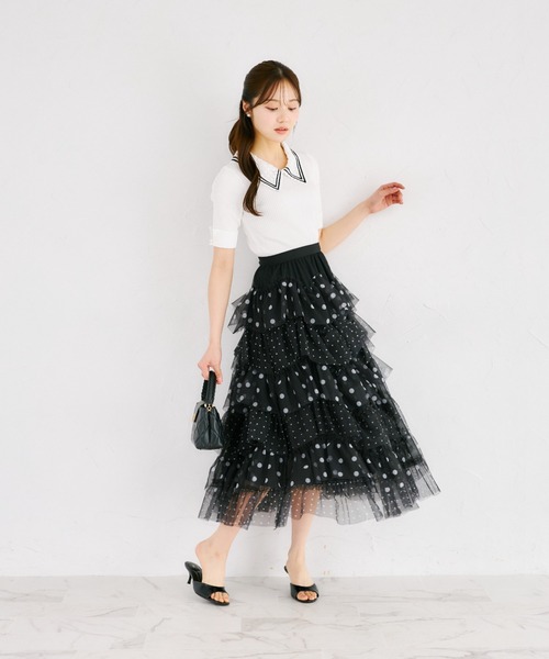 ティアードボリュームスカート tocco closet（トッコ クローゼット） スカート 「ZOZO限定」アソート