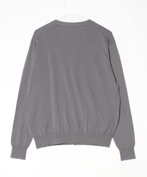 「SHIPS」 ニットカーディガン LARGE グレー メンズの画像