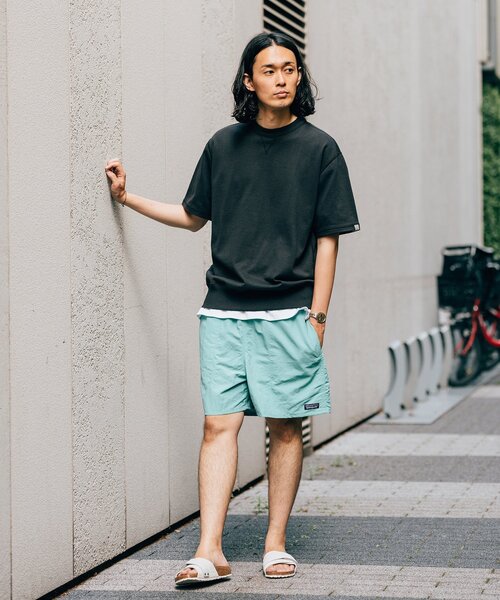 「LOOPWHEELER」 半袖Tシャツ MEDIUM ブラック系その他 メンズ_画像3