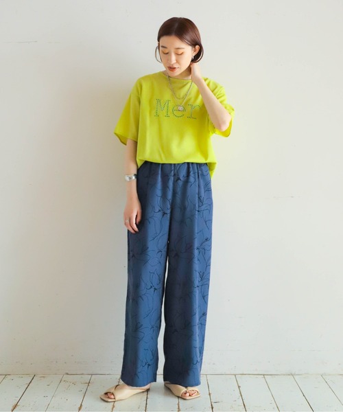 「NOMBRE IMPAIR」 7分袖カットソー FREE ネイビー レディース_画像4