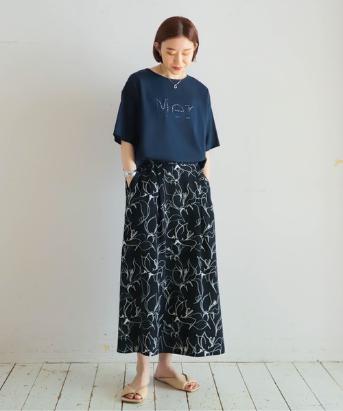 「NOMBRE IMPAIR」 7分袖カットソー FREE ネイビー レディース_画像9