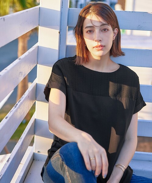 「Tiaclasse」 ノースリーブブラウス L ピンク レディース_画像3