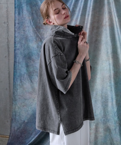 「SERACE」 半袖Tシャツ L ブラック メンズ_画像8