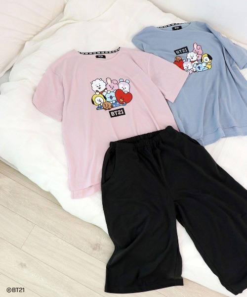 BT21 パジャマ ルームウェア 「BT21」半袖 ルームウェア パジャマ 天竺