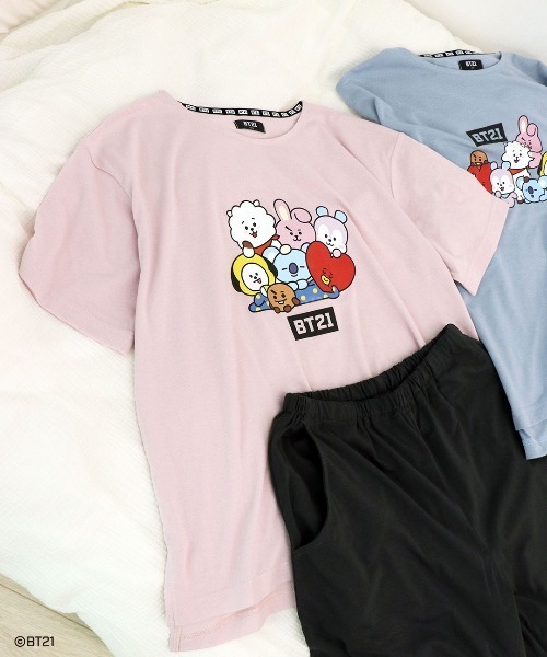 BT21 パジャマ ルームウェア 「BT21」半袖 ルームウェア パジャマ 天竺