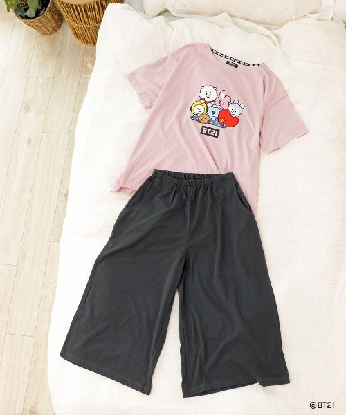 BT21 パジャマ ルームウェア 「BT21」半袖 ルームウェア パジャマ 天竺