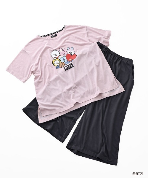 BT21 パジャマ ルームウェア 「BT21」半袖 ルームウェア パジャマ 天竺