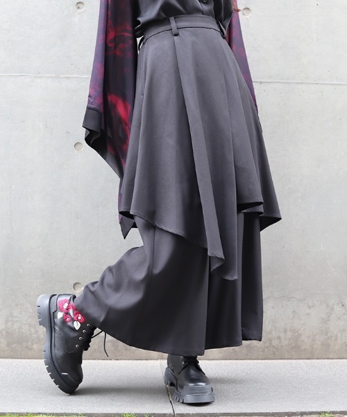 REZEN（リゼン） ワイドパンツ パンツ アシメレイヤードパンツ メンズ