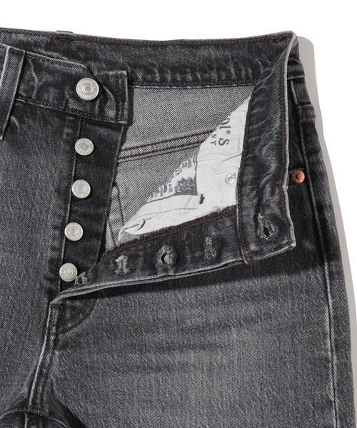 「501」 スキニーデニムパンツ 24inch ブラック レディース_画像2