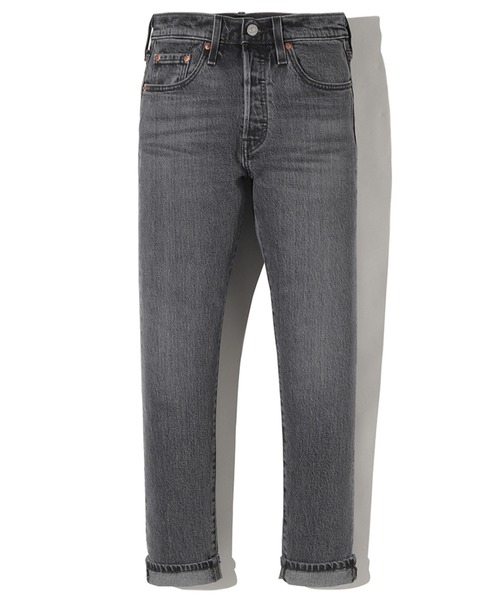 「501」 スキニーデニムパンツ 24inch ブラック レディース_画像5