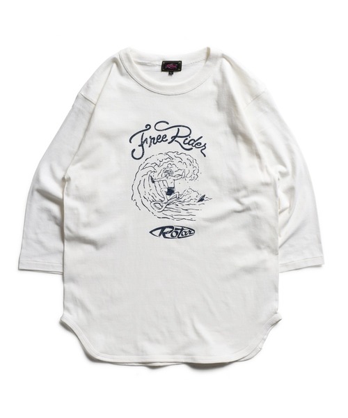 「ROTAR」 長袖Tシャツ MEDIUM ヘザーグレー メンズ_画像4