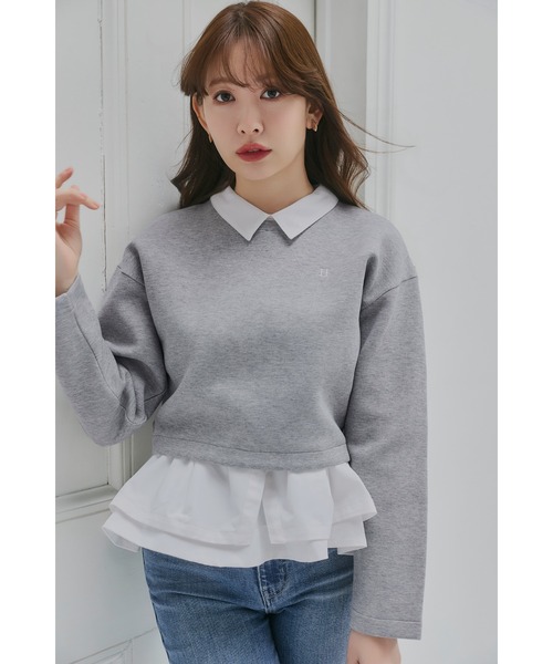 Her lip to トレーナー スウェット Amovible Peplum Top レディース