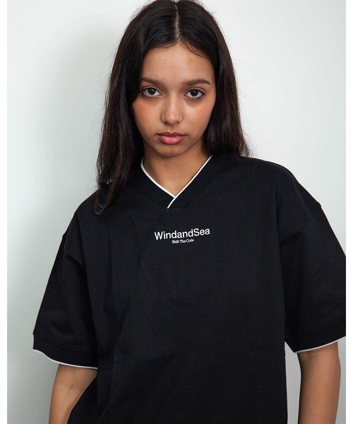 WIND AND SEA（ウィンダンシー） tシャツ V-NECK LINE TEE メンズ