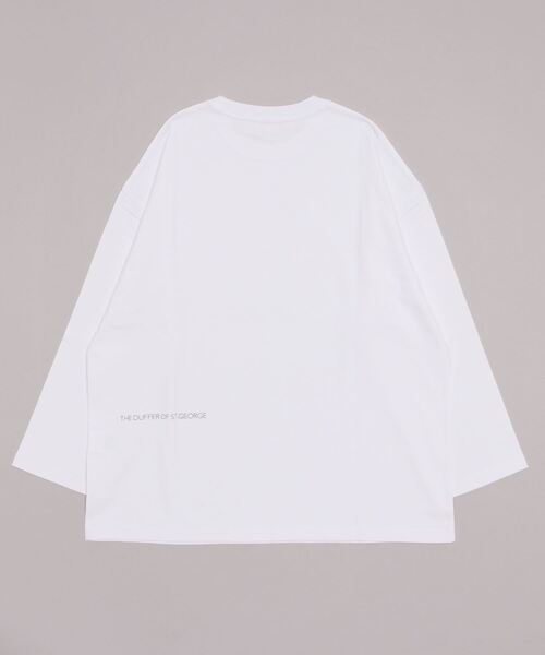「The DUFFER of ST.GEORGE」 長袖Tシャツ X-LARGE ホワイト メンズ_画像4