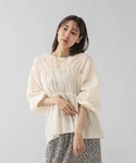 「GLOBAL WORK」 7分袖ブラウス M...の詳細画像3