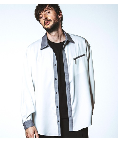 「NO ID.」 長袖シャツ ONE SIZE ブラック メンズ_画像7