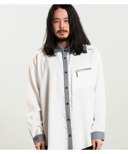 「NO ID.」 長袖シャツ ONE SIZE ブラック メンズ_画像8