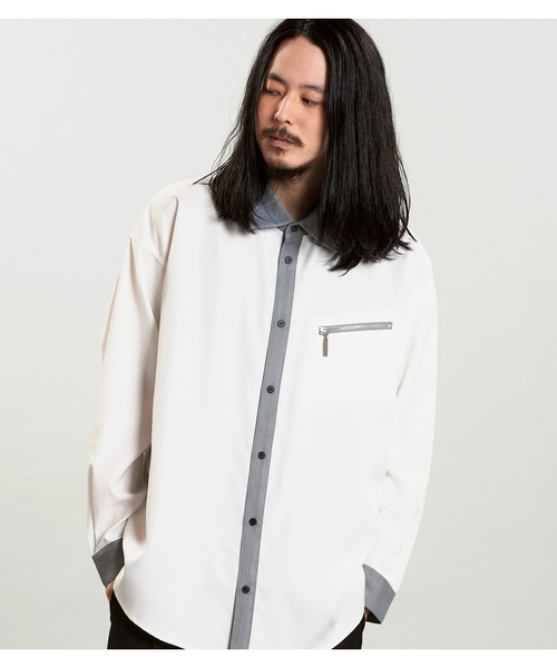 「NO ID.」 長袖シャツ ONE SIZE ブラック メンズ_画像9