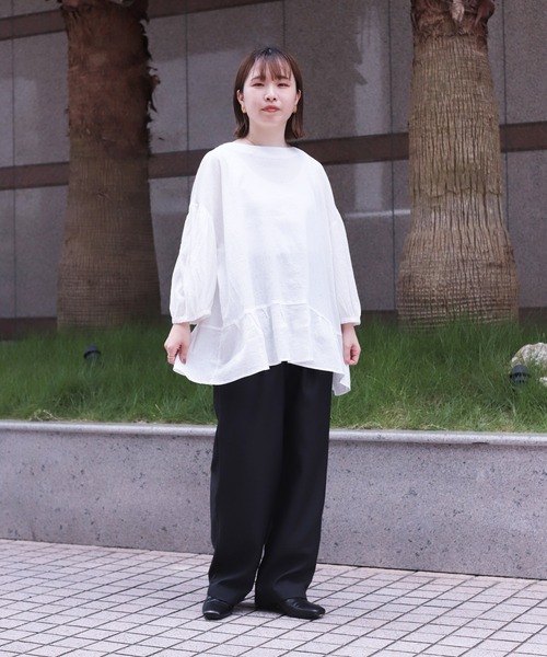 「Brocante」 長袖ブラウス 2 ホワイト レディース_画像4