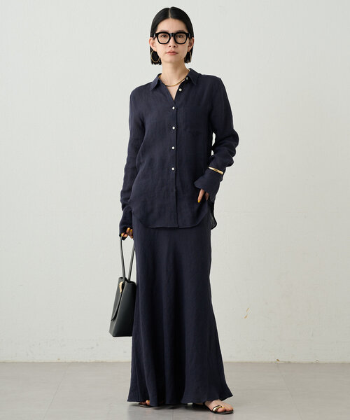 「LOUNGEDRESS」 ロングスカート MEDIUM ネイビー レディース_画像2