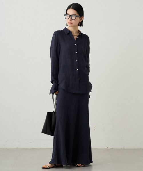 「LOUNGEDRESS」 ロングスカート MEDIUM ネイビー レディース_画像3