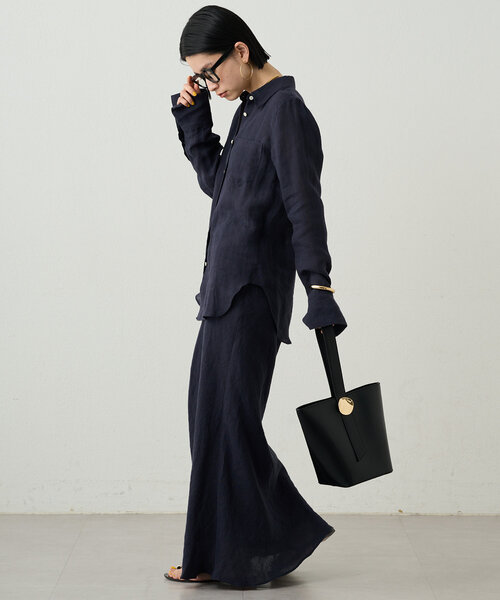 「LOUNGEDRESS」 ロングスカート MEDIUM ネイビー レディース_画像4