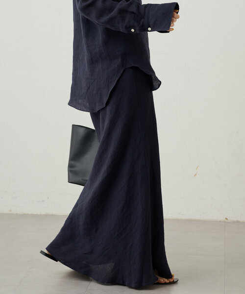 「LOUNGEDRESS」 ロングスカート MEDIUM ネイビー レディース_画像8