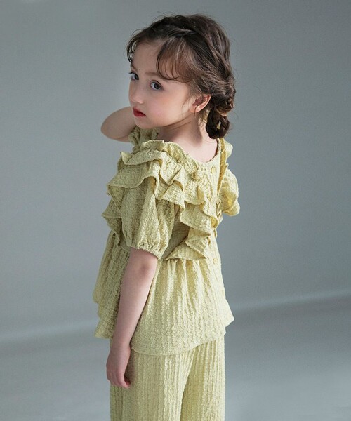 「branshes」 「KIDS」セットアップ 130 グレイッシュベージュ キッズ_画像5