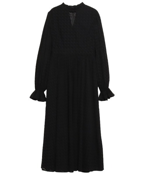 「EIMY ISTOIRE」 長袖ワンピース M ベージュ レディース_画像8