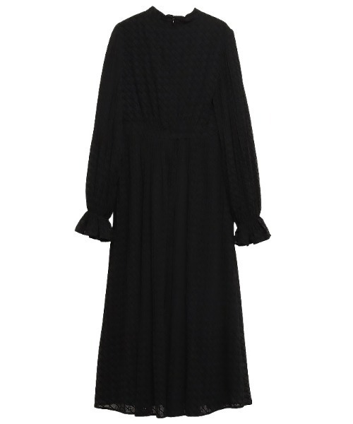 「EIMY ISTOIRE」 長袖ワンピース M ベージュ レディース_画像9