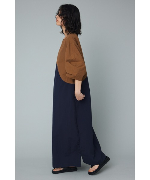 「HeRIN.CYE」 7分袖ワンピース FREE ブラウン レディース_画像4